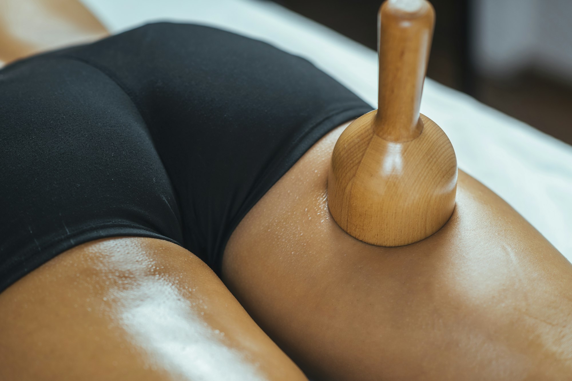 Wooden Vacuum Cup Maderotherapy Anti Cellulite Massage Treatment